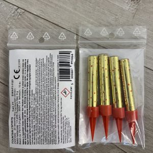 Tortagyertya 6cm prémium ezüst (4db-os)