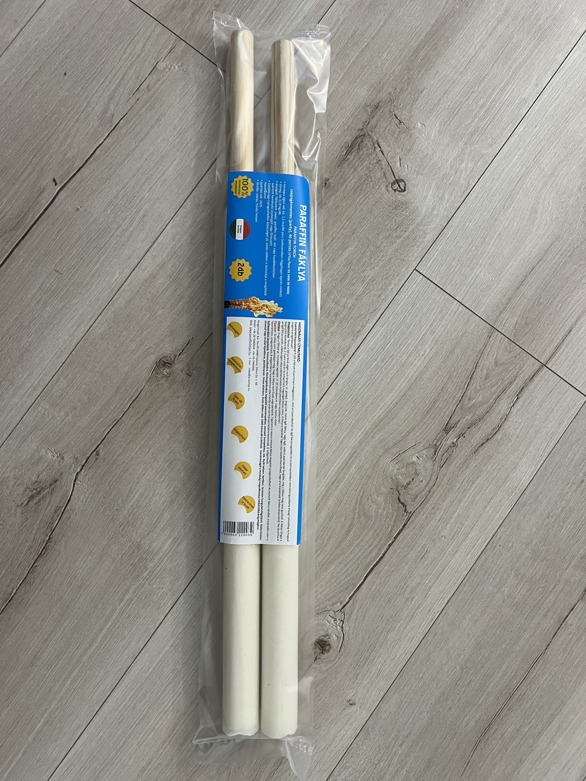 Csepegésmentes paraffinfáklya 90 perces 2 darabos - Image 7