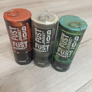 Nemzeti csokor/szurkolói  csomag(3 db/csomag)Füstgyertya_90_gránát_piros_fehér_zöld
