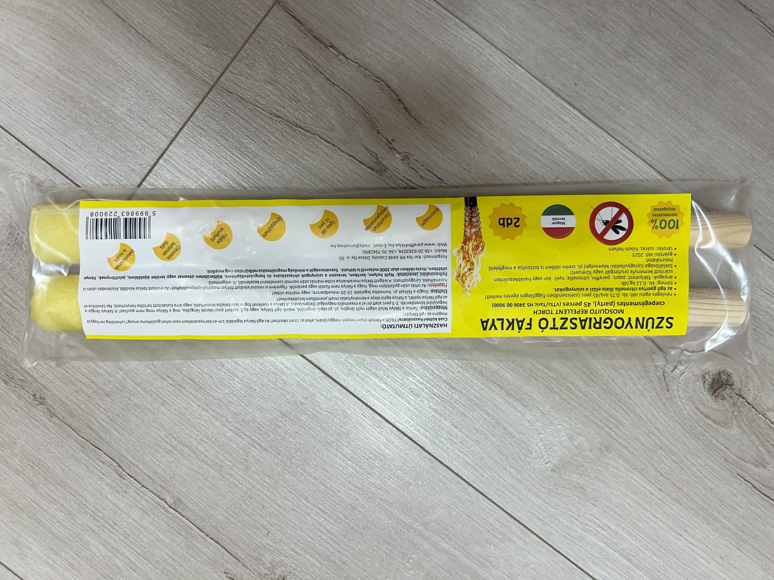 Szúnyogriasztó csepegésmentes paraffinfáklya 45 perces 2 darabos - Image 7