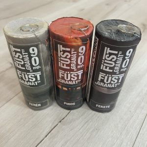 Jordánia/szurkolói  csomag(3 db/csomag)Füstgyertya_90_gránát_fehér-piros-fekete