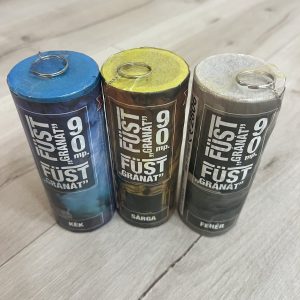 Curacao/szurkolói csomag (3 db/csomag) Füstgyertya_90_kék_sárga_fehér