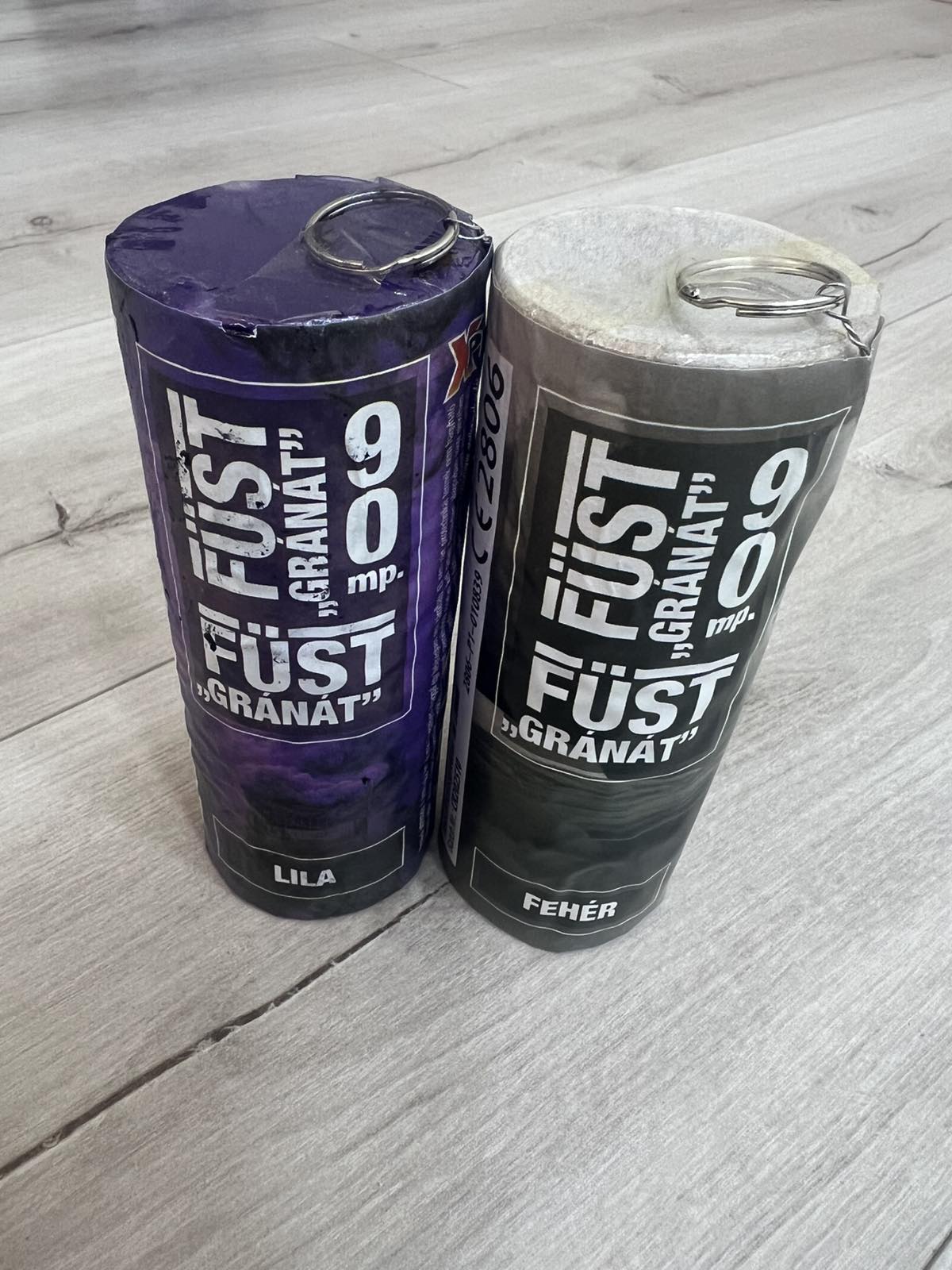 Újpest FC/szurkolói csomag (2 db/csomag) Füstgyertya_90_gránát_lila_fehér