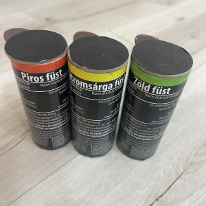 Szenegál/szurkolói csomag(3 db/csomag)Füstgyertya_120_piros-sárga-zöld