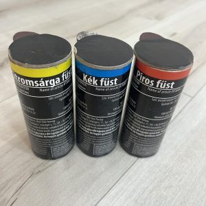Equador/szurkolói csomag(3 db/csomag)Füstgyertya_120_sárga_kék_piros