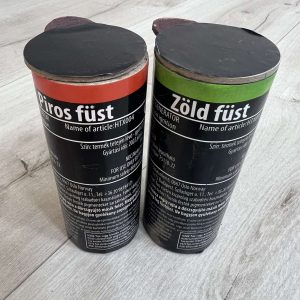 Portugália/szurkolói csomag (2 db/csomag) Füstgyertya_120_piros_zöld