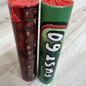 Portugália/szurkolói csomag (2 db/csomag) Füstgyertya_55_piros_zöld