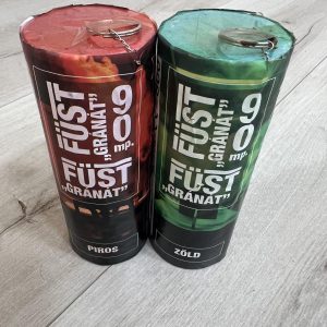 Portugália/szurkolói csomag (2 db/csomag) Füstgyertya_90_gránát_piros_zöld
