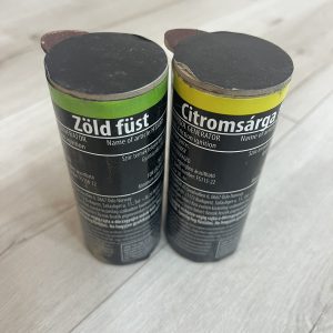 Ausztrália/szurkolói csomag (2 db/csomag) Füstgyertya_120_zöld_sárga