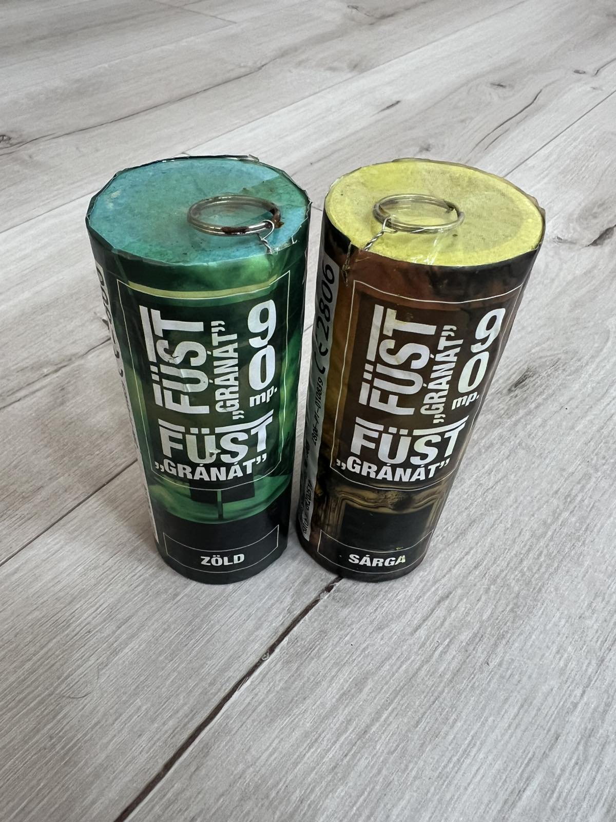 Ausztrália/szurkolói csomag (2 db/csomag) Füstgyertya_90_gránát_zöld_sárga